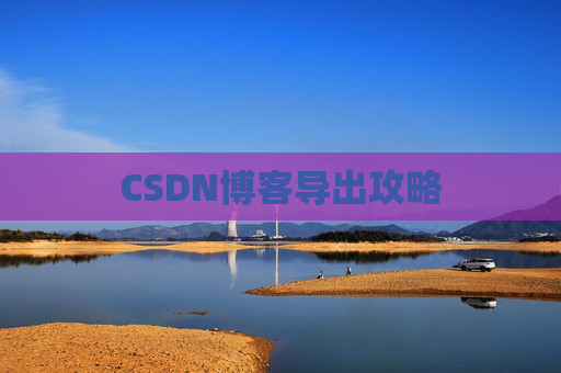 CSDN博客导出攻略